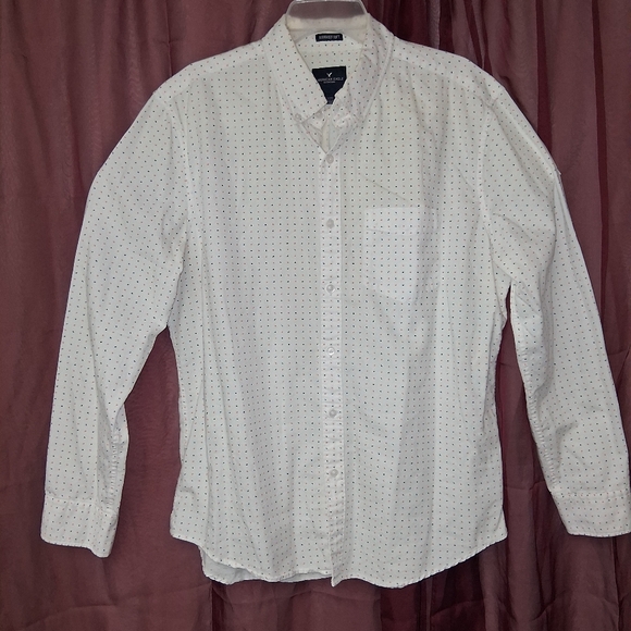 American Eagle Outfitters Other - American Eagle Outfittersseriously Soft  White Button Down Shirt Men SZ L